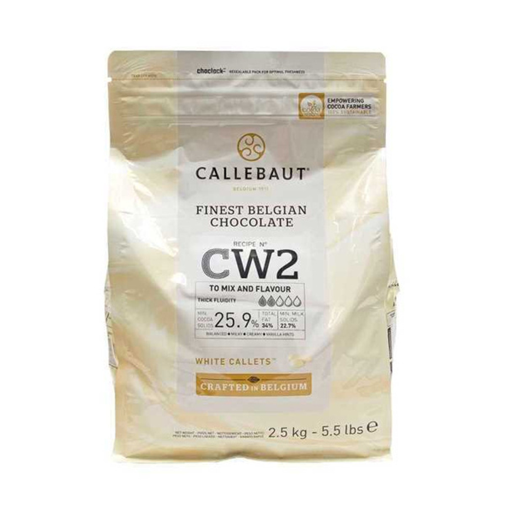 Шоколад белый Callebaut (25,9%), 2,5 кг