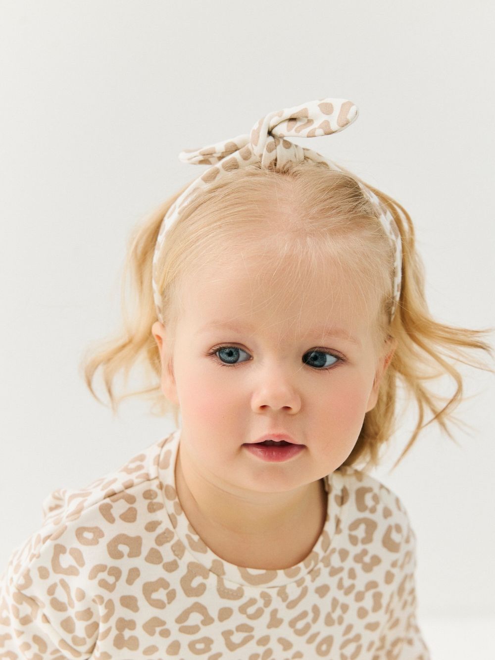 Повязка-солоха "Бежевый леопард" 0+