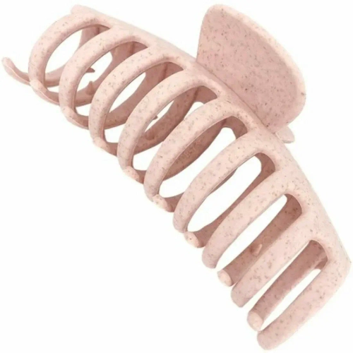 Solomeya Straw Claw Hair Clip Round крабик овальный для волос из натуральной пшеницы