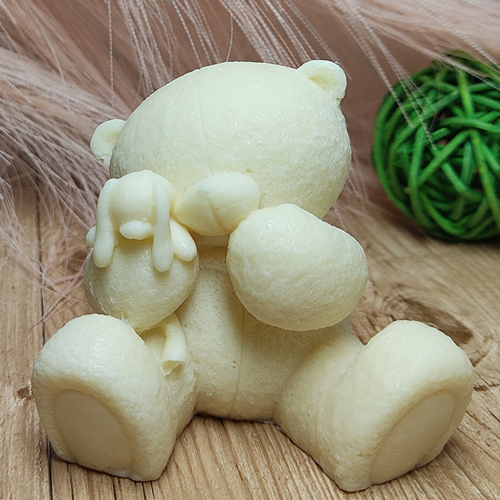 Молд 3D Мишка с зайкой, 6 см