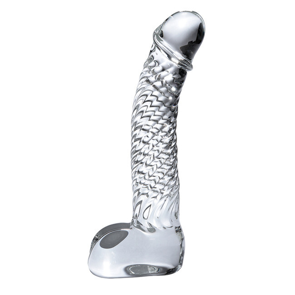 Стеклянный фалломитатор Icicles No. 61 (Цвет: прозрачный)