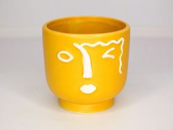 Кашпо (11*11*11см)   цв.желтый GK-64691