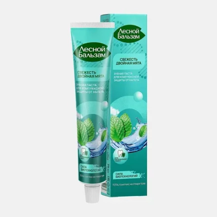 Зубная паста Удаление налета+Реминерализация Лесной бальзам Тотал комплекс 75мл