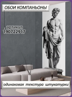3D Фотообои объемные античная скульптура мужчины