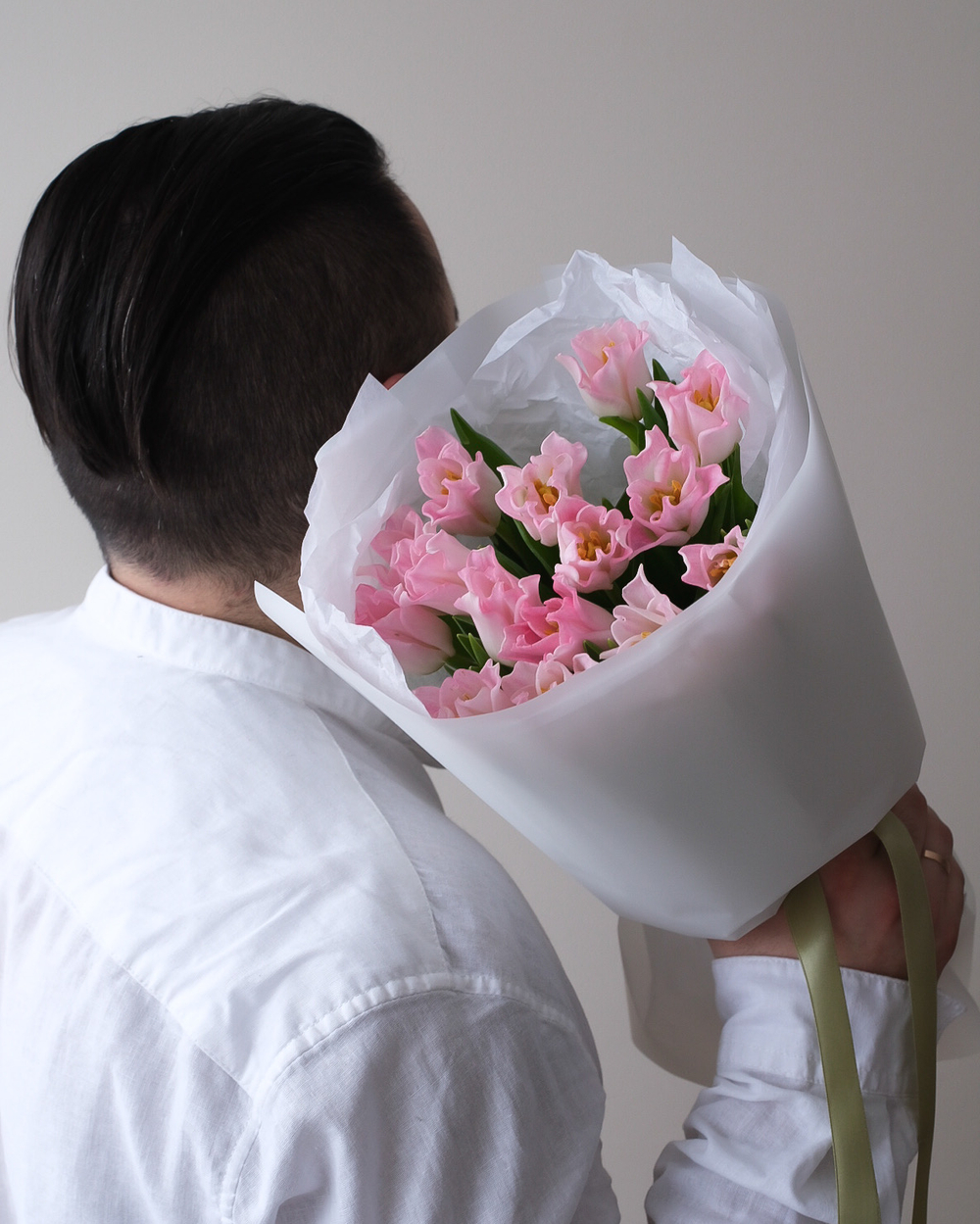 Моно из 15 пионовидных тюльпанов Краун ов Династи