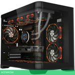 Корпус 1stPlayer UV6 без БП Black (UV6-BK-2FC7R-1FC7)