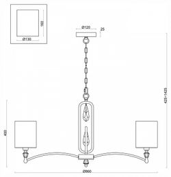 Подвесная люстра Freya Riverside FR1007PL-08N