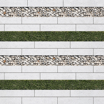 Тротуарная плитка ГАЗОННАЯ РЕШЕТКА - Стоунмикс Белый