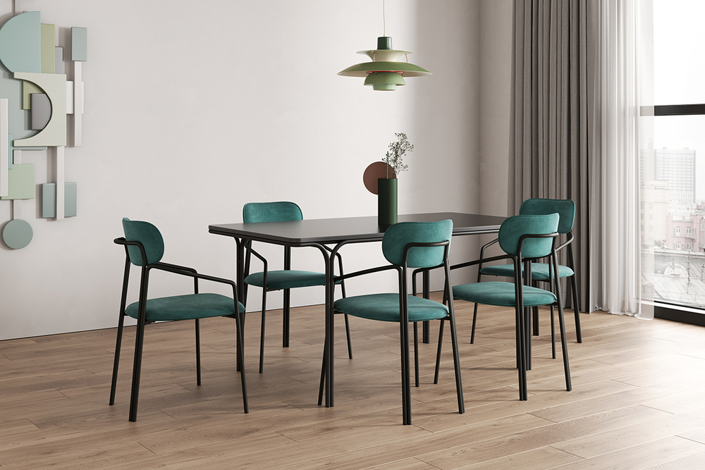 Стол обеденный LATITUDE Ror, 85х120 см, черный