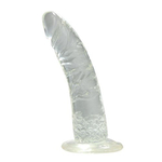 Прозрачный фаллоимитатор без мошонки JELLY DILDO REAL RAPTURE CLEAR - 18 см. (Цвет: прозрачный)