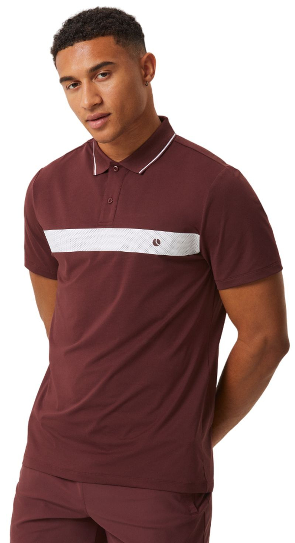Мужское теннисное поло Björn Borg Ace Light Polo - decadent chocolate