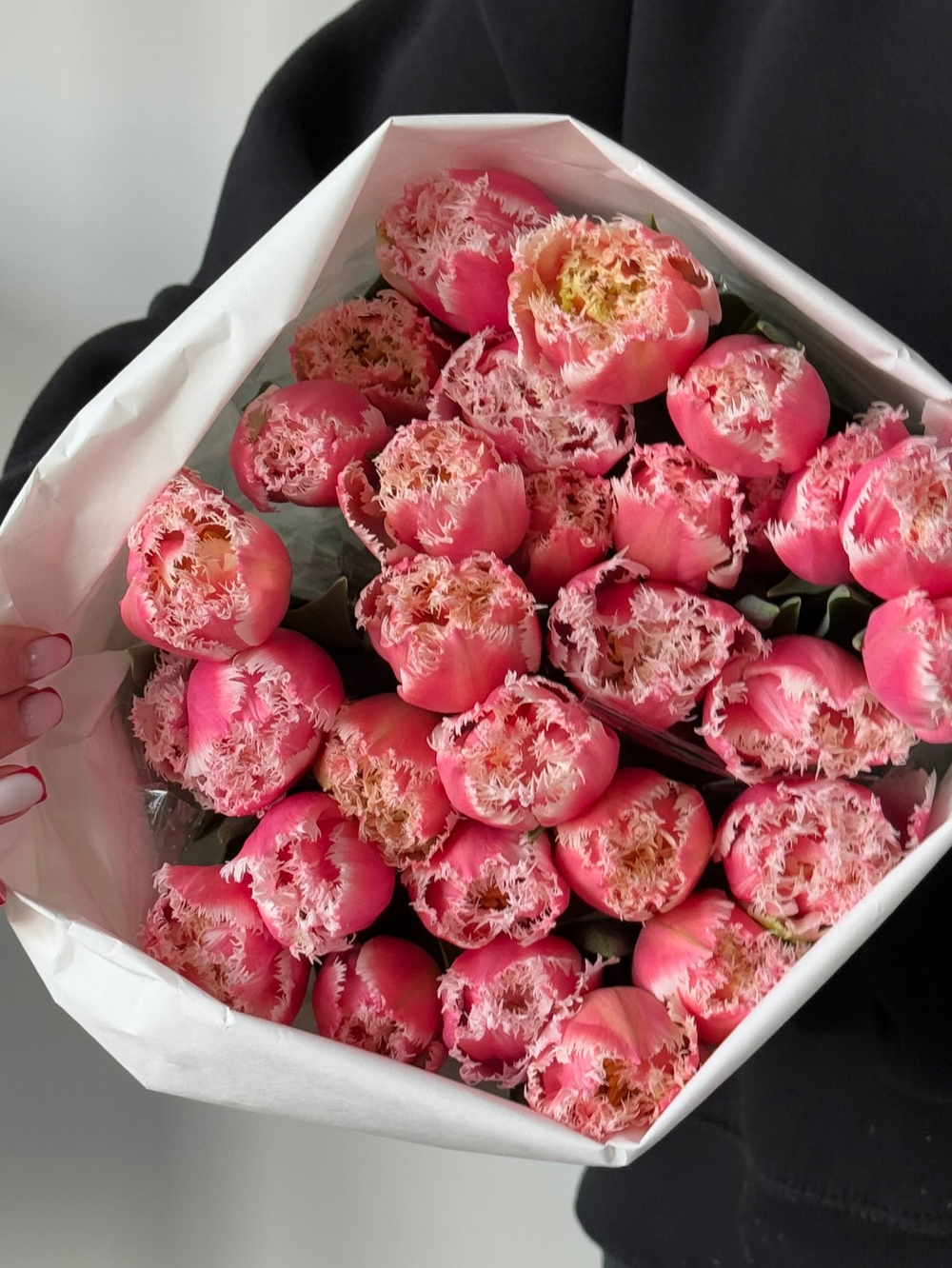 Тюльпаны махровые- нежно-розовый цвет