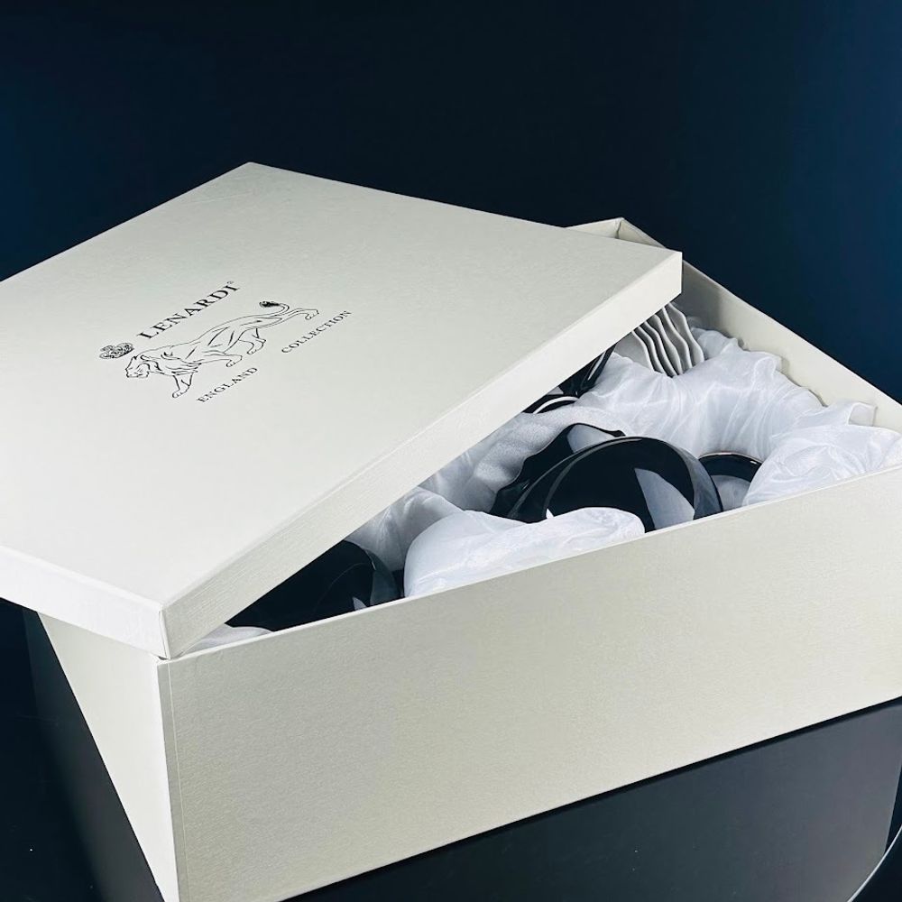 Lenardi 109-189 Чайный сервиз 14пр. 220 мл NOIR в под.уп.(х3) Фарфор