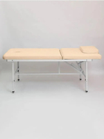 Массажный стол стационарный Massagecomplekt, с регулировкой высоты и вырезом для лица, 190/70, черный