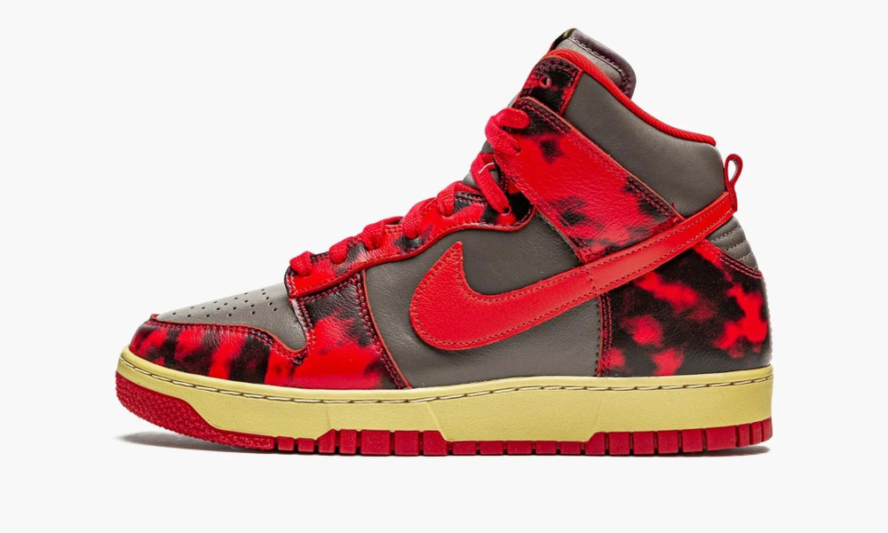 Nike Dunk High "1985 Red Acid Wash"