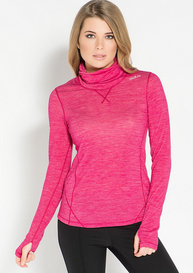 Футболка (термобелье) женская с высоким воротником стойкой ODLO REVOLUTION TW WARM (110141)