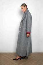 Пальто "Миллионерша" в елочку