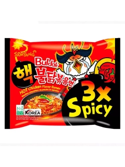 Лапша со вкусом очень острой курицы 3x Spicy 140 г * 3 шт