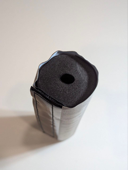 Защита на руль мотоцикла, питбайка. Подушка круглая черная