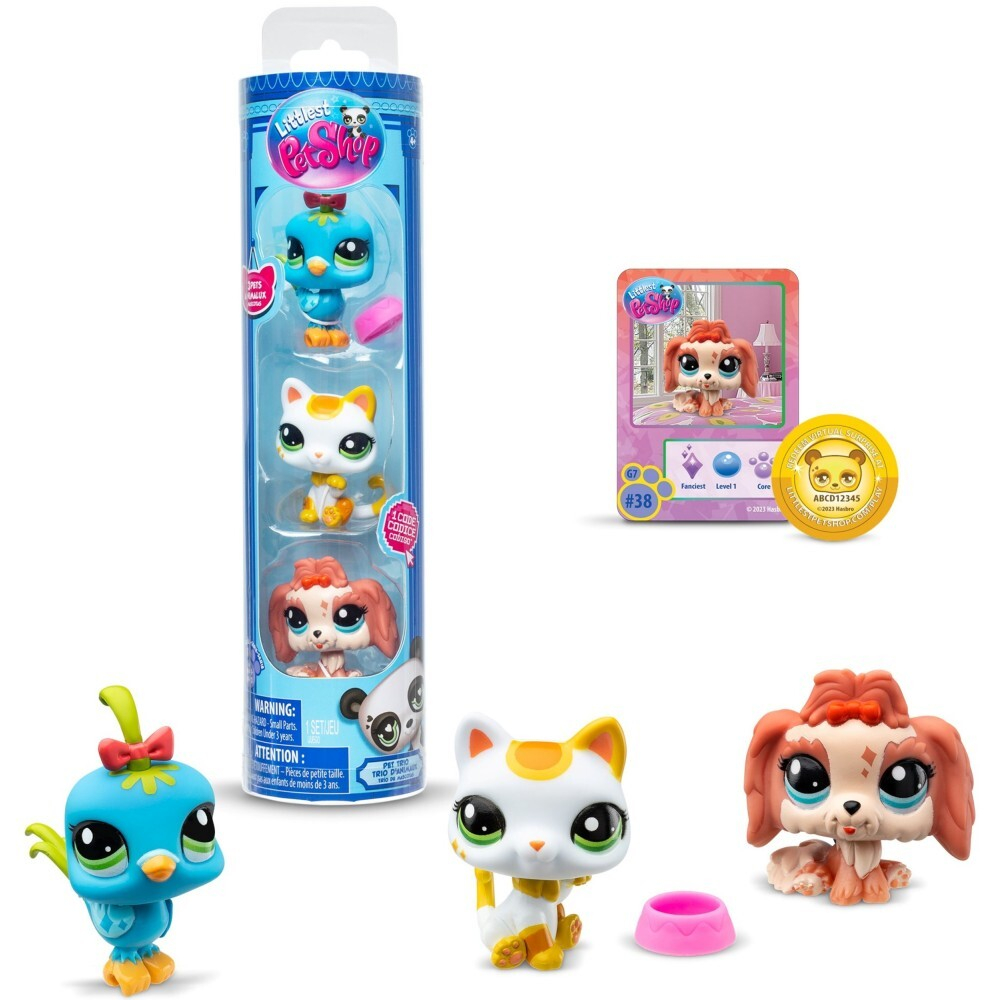 Littlest Pet Shop - Три питомца города Коллекционные фигурки Туба 3-ПАК LPS00550 / артикул   LPS00550 1  / GTIN 885561005516