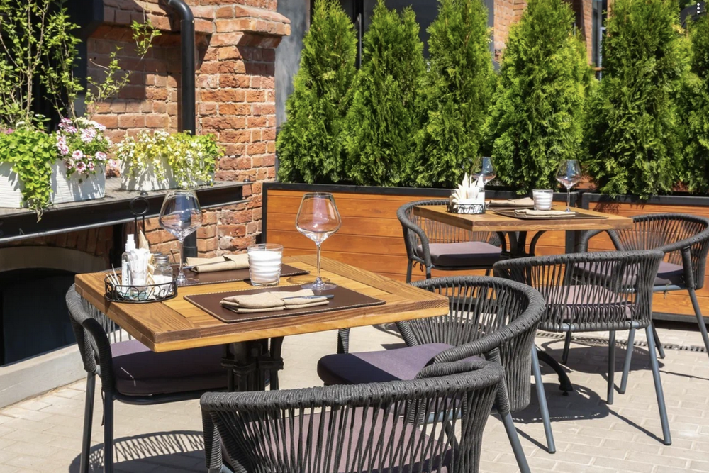 "Женева" стул плетеный из роупа, каркас алюминий темно-серый (RAL7024) шагрень, роуп темно-серый круглый, ткань темно-серая