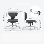 Кресло гибридной посадки FoxGear SHORTZ Fabric, размер 1 (с ноутбучным столиком), розовый (FG-SHORTZ-F1-PK)