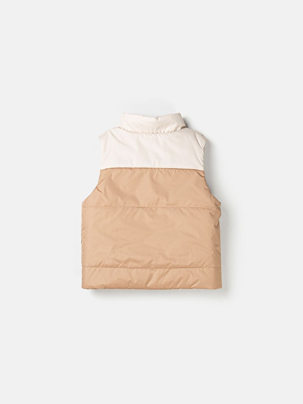 Жилет стеганый на молнии двухсторонний "Беж"
