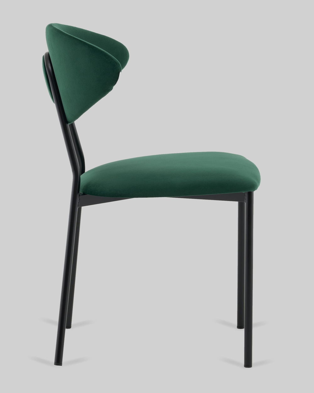 Стул обеденный Квинси велюр зеленый