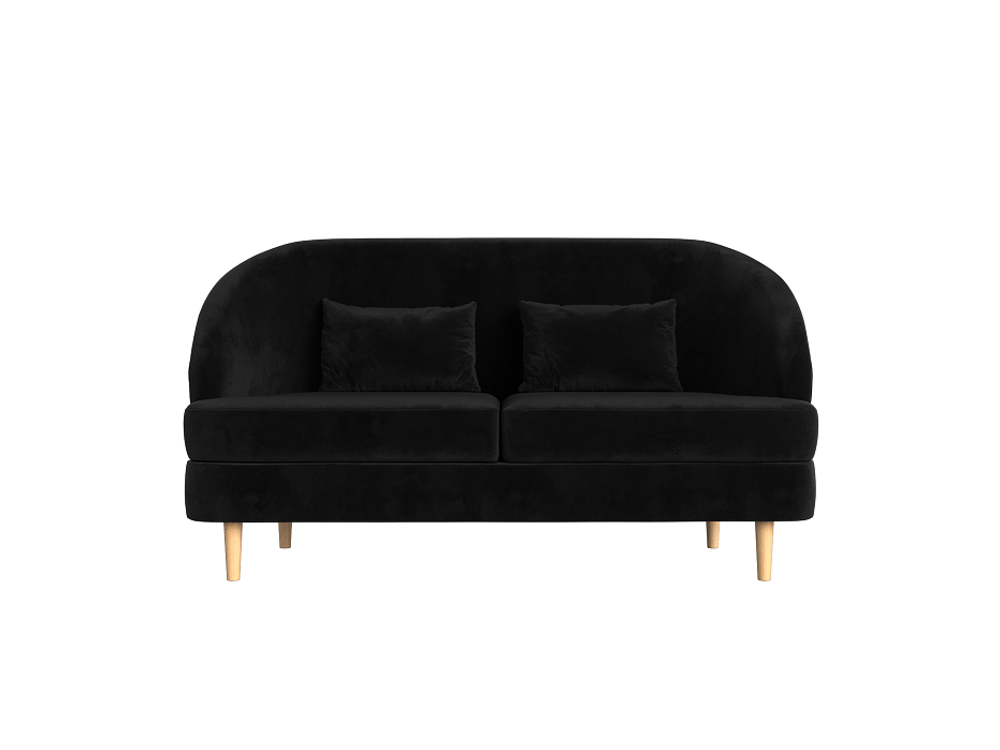 Кушетка Атико, Черный, Велюр, 109893