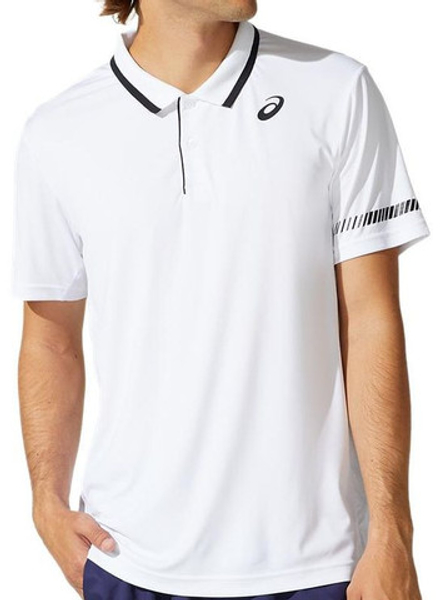 Мужское теннисное поло Asics Court M Polo Shirt - brilliant white