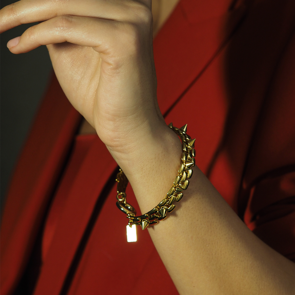 tiny spike bracelet