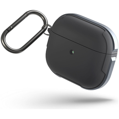 Чехол с карабином Uniq Valencia TPU/Aluminium bumper для AirPods 3 (AIRPODS(2021)-VALGRY), серый