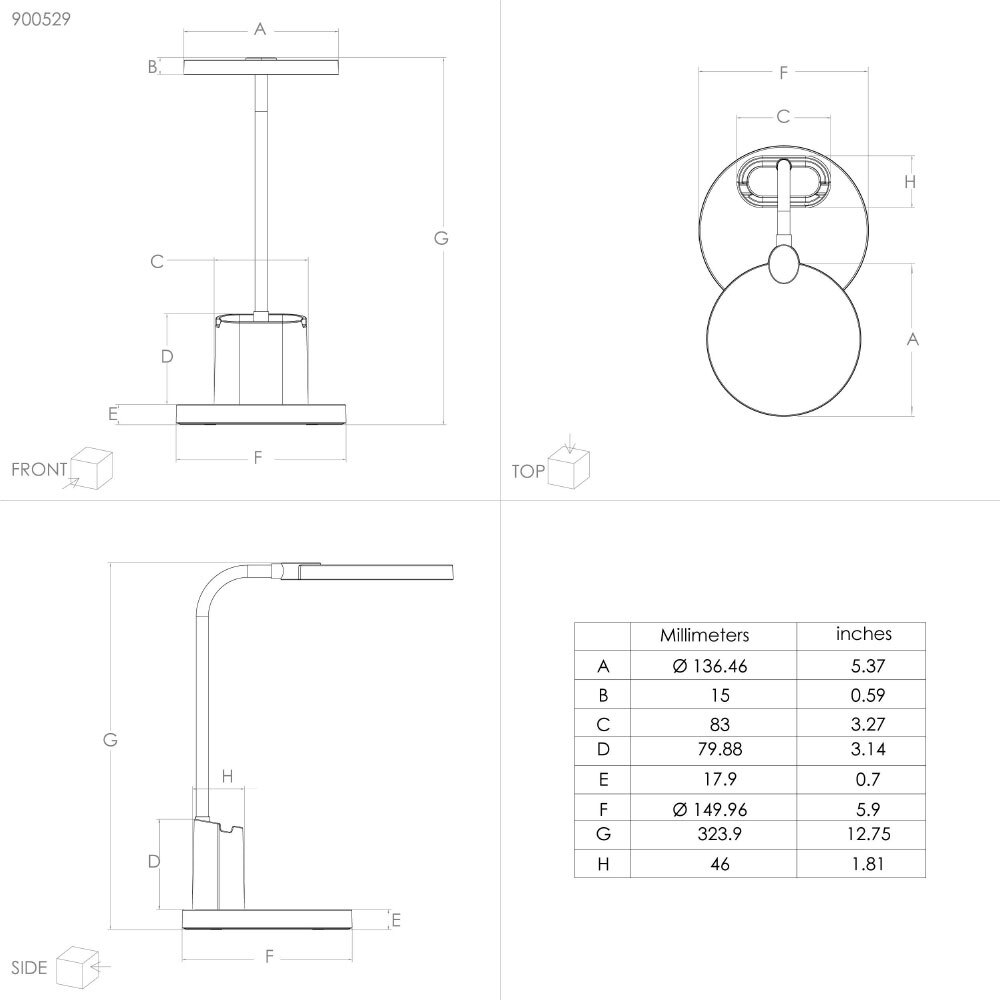 Настольная светодиодная лампа Eglo BROLINI 900529