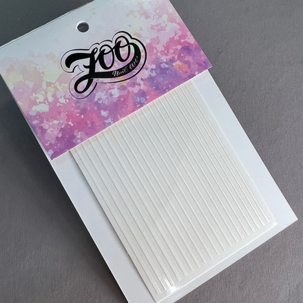 1409 Наклейки полосочки белые