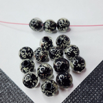 Бусина лэмпворк, стеклянные бусины, светятся в темноте, р-р 8мм, штучно