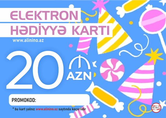 Elektron hədiyyə kartı  20 AZN