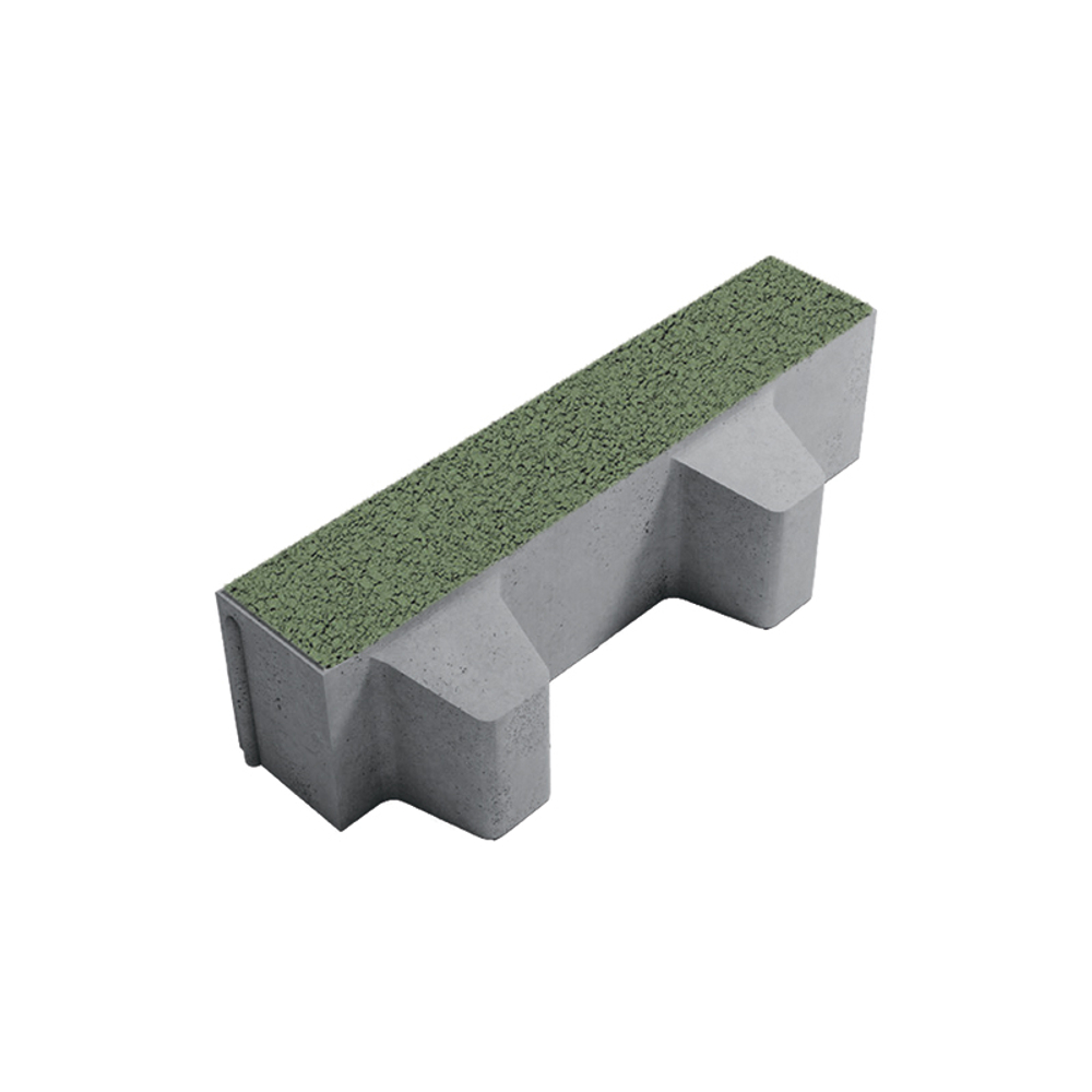 Тротуарная плитка ГАЗОННАЯ РЕШЕТКА - Гранит Зеленый