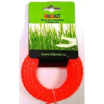 Леска для триммера "BRAIT" (3.0*15 м) PROFESSIONAL квадрат двухслойный