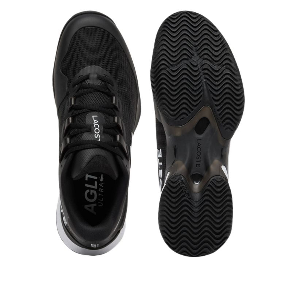 Мужские кроссовки теннисные Lacoste AG-LT23 Ultra Clay - black/white