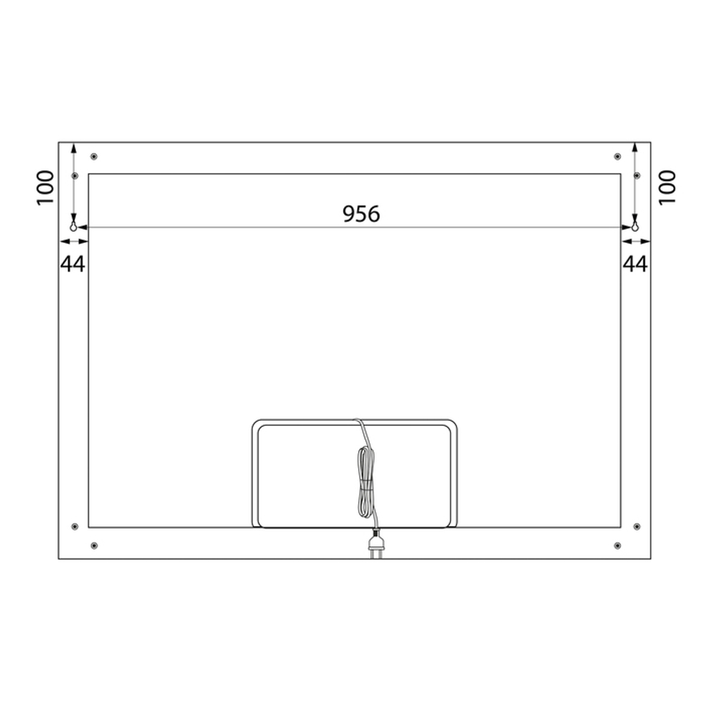 Зеркало с подсветкой IDDIS Slide, 100 см, SLI1000i98