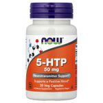 NOW Foods, 5-гидрокситриптофан (5-HTP), 50 мг, 30 растительных капсул