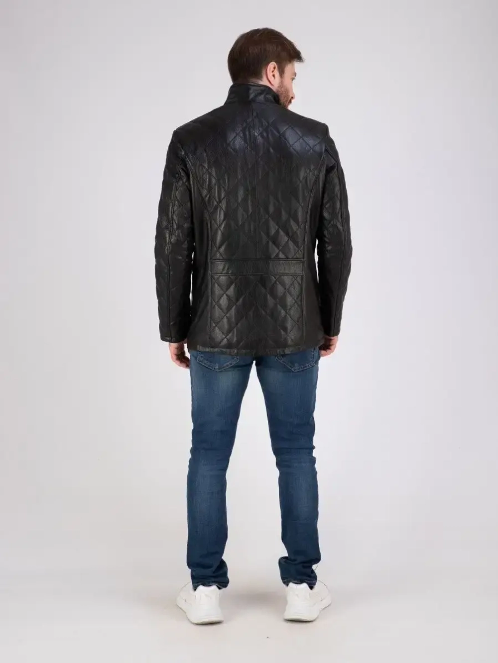 Куртка кожаная из натуральной кожи демисезон