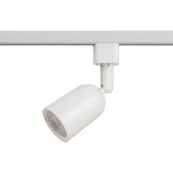 Трековый светильник однофазный ЭРА TR41-GU10 WH под лампу GU10 белый | Однофазные светильники под лампу