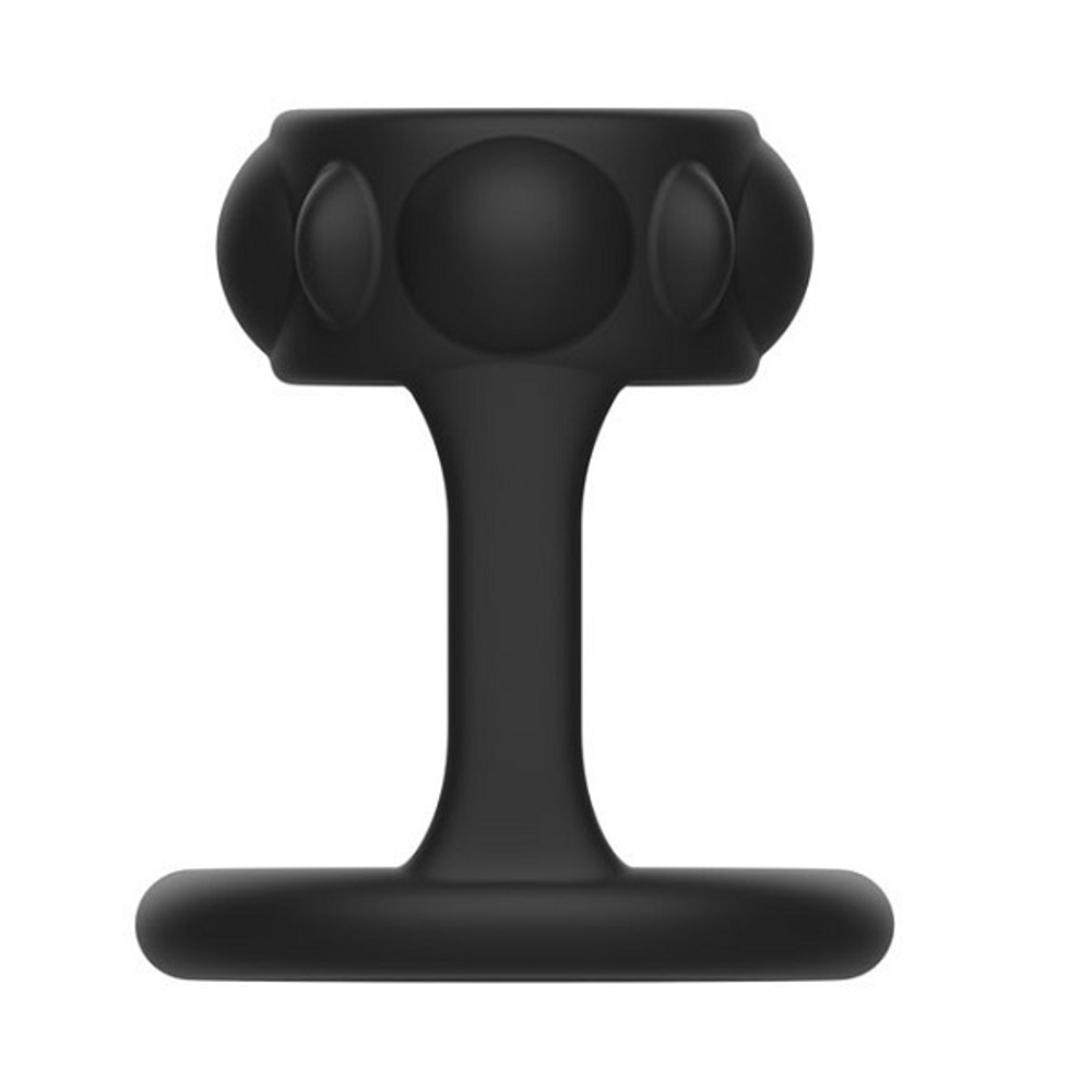 Черное двойное эрекционное кольцо 3 и 3,9см I-Moon MY-903