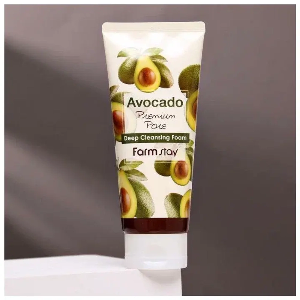 Пенка для умывания Farm stay AVOCADO CLEANSING FOAM 180мл