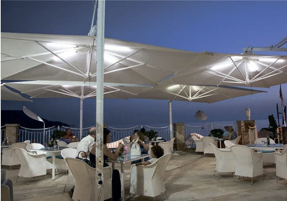 LED светильник Scolaro для зонта (от сети), белый