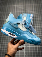 AIR JORDAN 4 RERO X OW BLUE/BLUE/WHITE