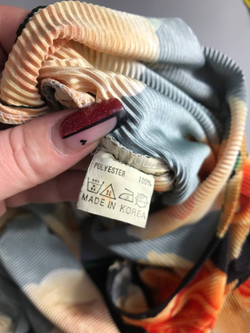 Платье-плиссе летнее, визуально 44/46 размер