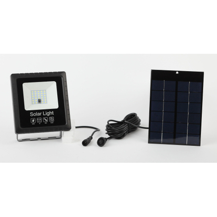 ЭРА Прожектор светодиодный уличный на солн. бат. 20W, 350 lm, 5000K, с датч. движения, ПДУ, IP65 (6/