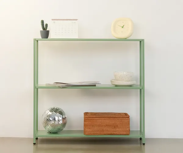 Стеллаж металлический 75х80х25, зеленый